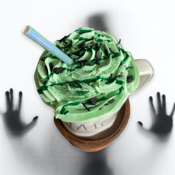 Faux Jason green topper |Mini marshmallows | Tired tray decor| Halloween decor - Picture 13 of 13